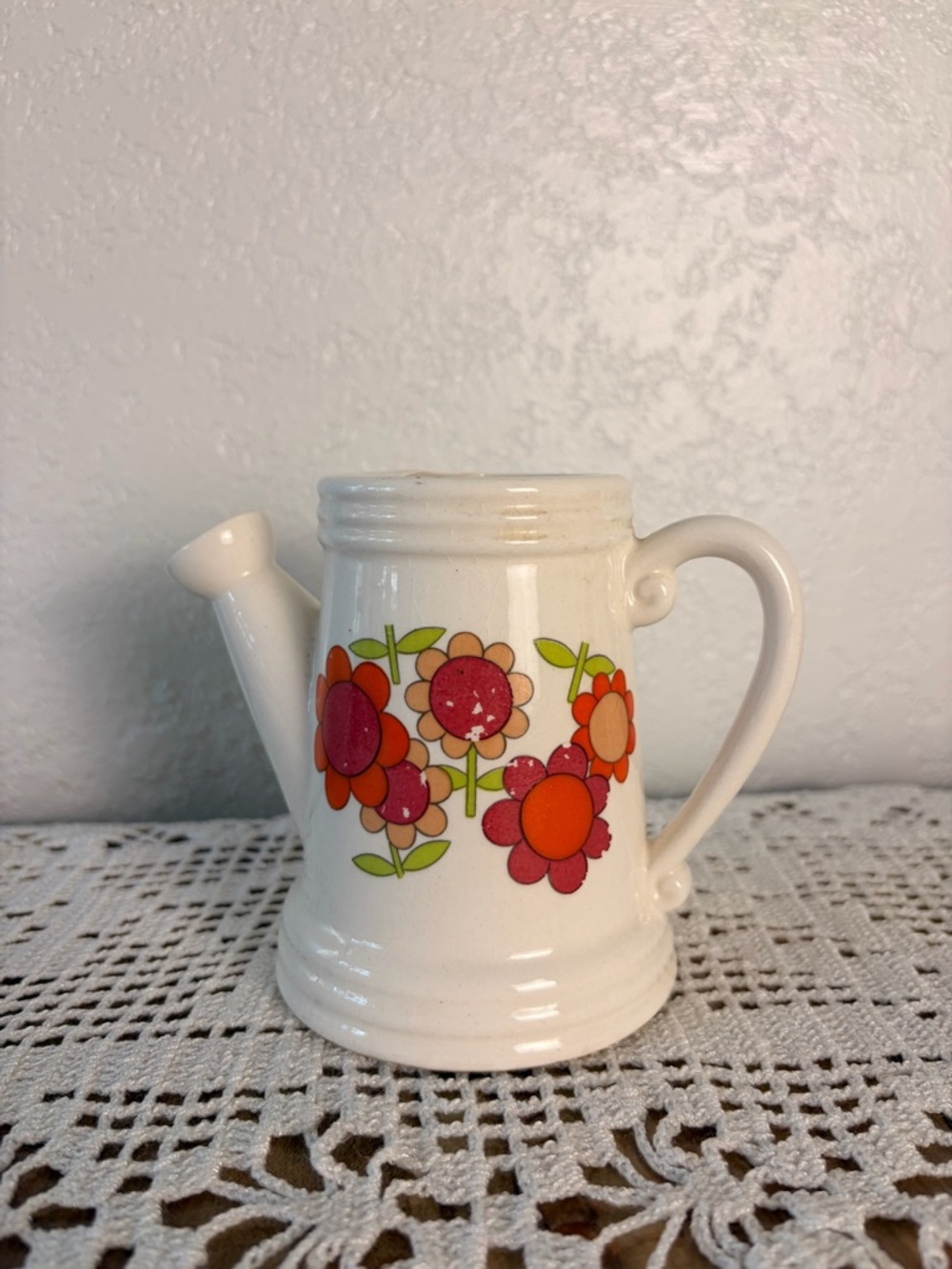 🌼✨ Vintage 70s Ceramic Watering Can ✨🌼